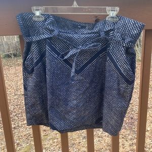 Gap cotton blue and silver skirt